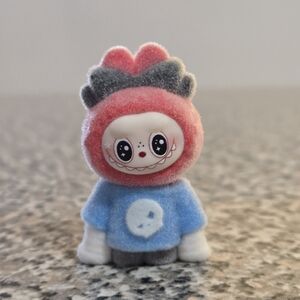 🍒🍒 Adorable Blue & Red Mini Labubu Figurine
